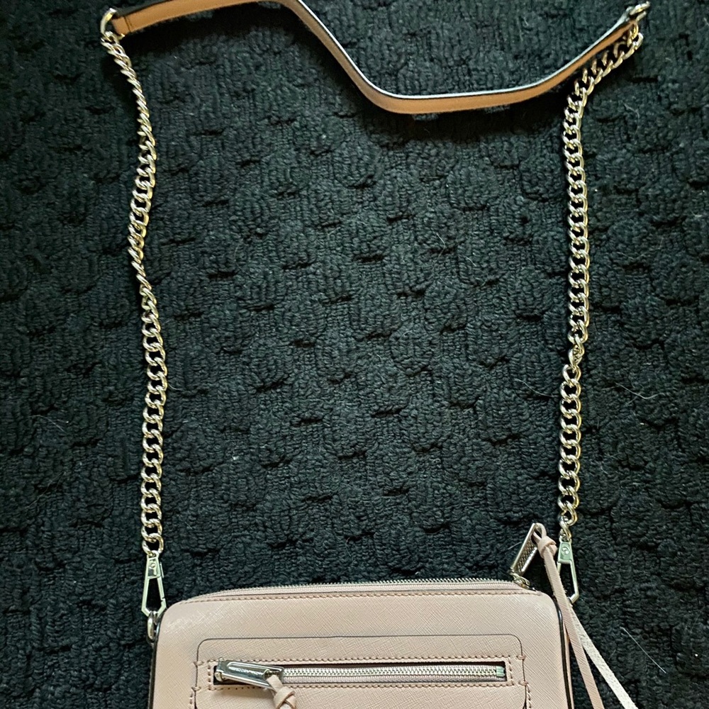 Blush and Silver Rebecca Minkoff Crossbody - Picture 5 of 6